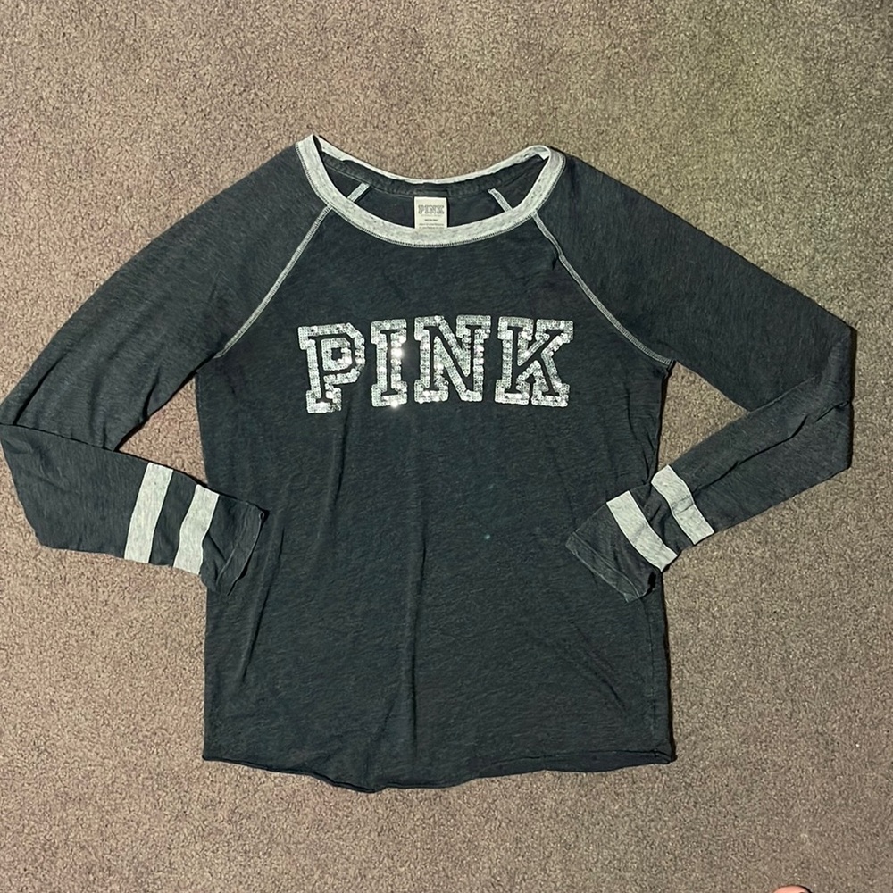 PINK Varsity Long Sleeve Tee